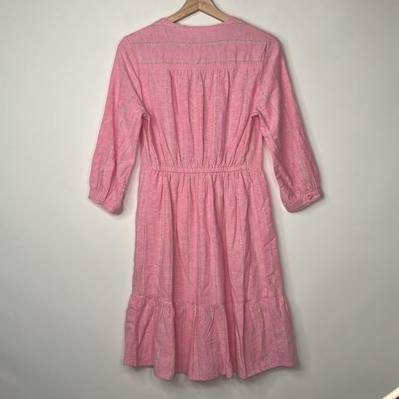 Old Navy Button Down Dress Womens Size XS Pink Striped - Picture 2 of 7